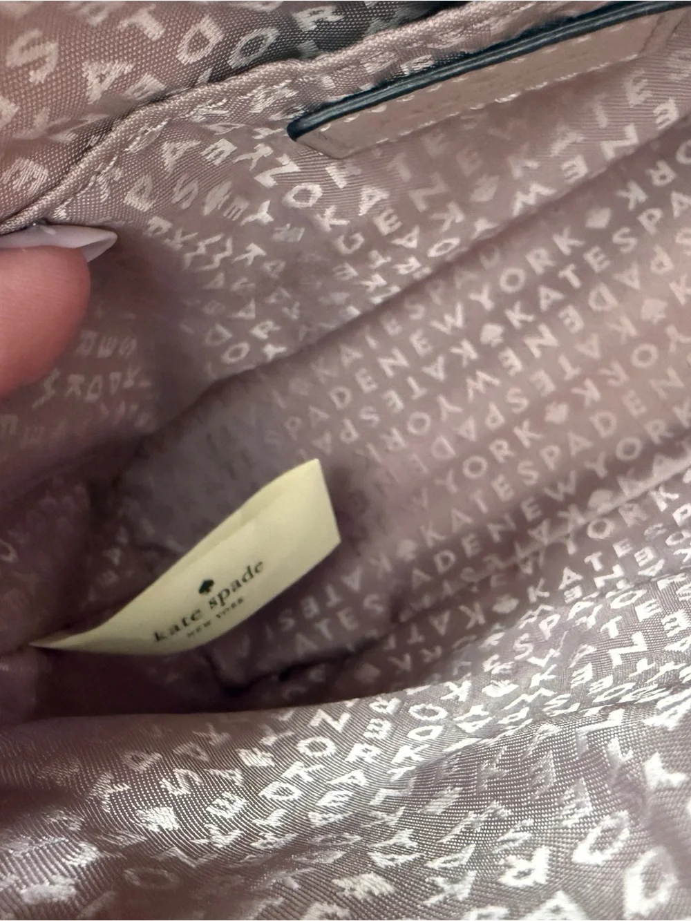 kate spade pebble leather dome crossbody in light taupe